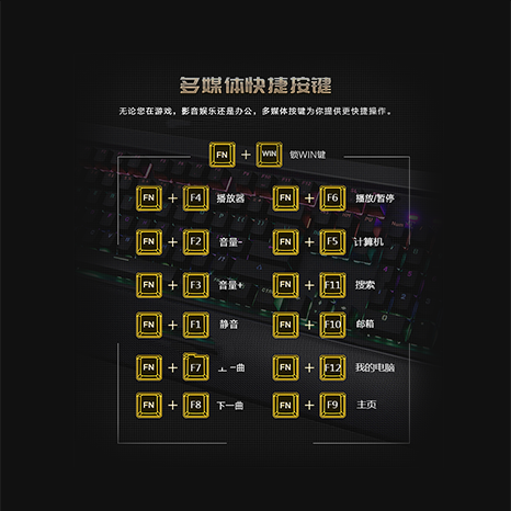 单芯片幻彩蓝牙4.0有线双模键盘
